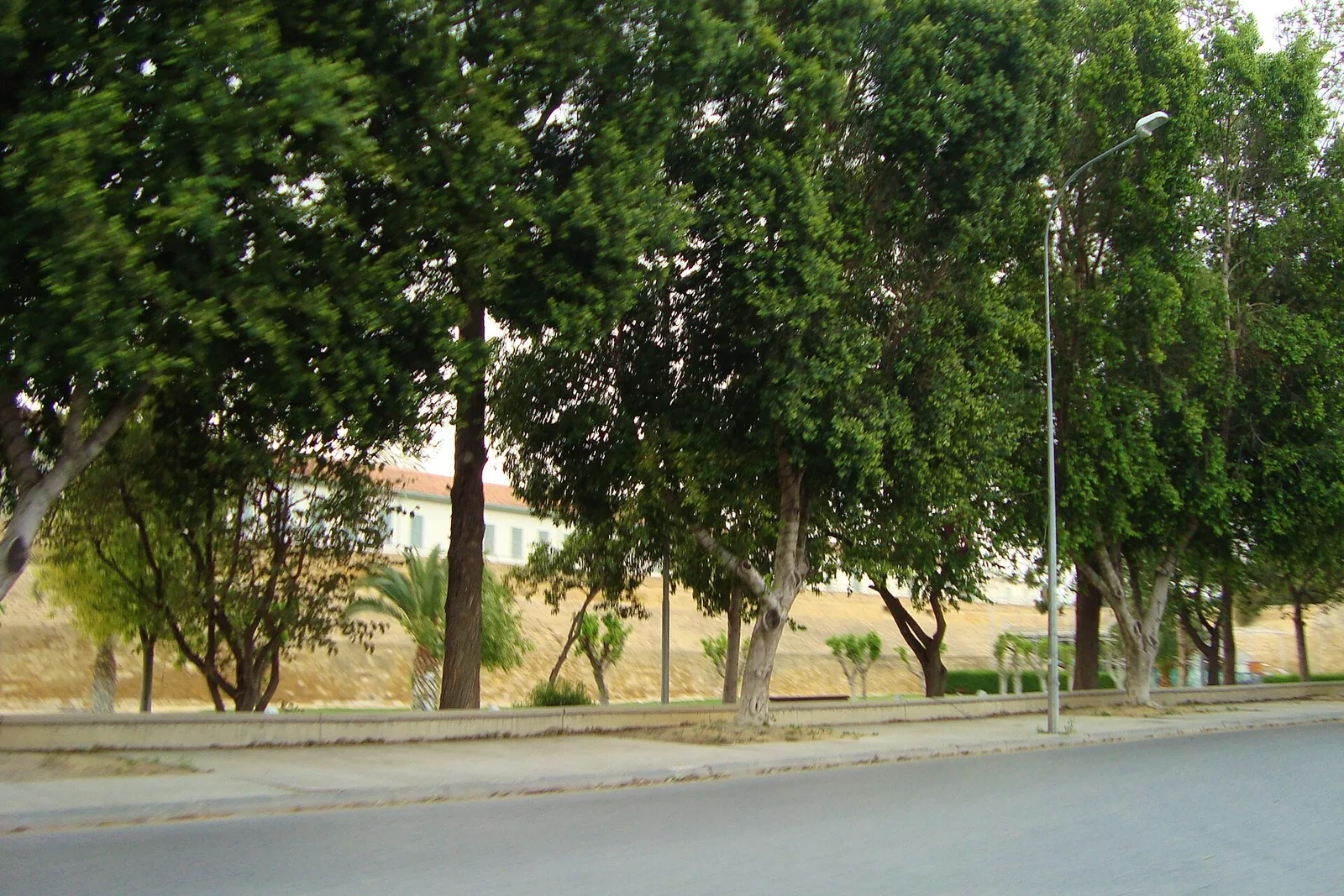 Stone ramparts of the Venetian walls surrounding the old city of Nicosia, Cyprus